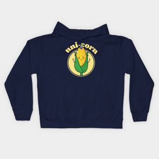 Funny Pun Uni-corn kawaii Kids Hoodie